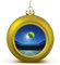 Tennisball in der Luft Weihnachtskugel, Ornamente, 6,1 cm, bruchsicher, Weihnachtsbaumschmuck, Kugeln, goldener Stil, hängende Weihnachtsschmuck für Weihnachtsbaum, Feiertagsdekoration