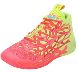 Puma Scarpe da basket unisex MB.04 1Love, Allerta rosa-Giallo Alert, 44 EU