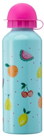 HOX 500ml Stainless Steel Water Bottle – Single Wall, Flip-Top Lid, Leak-Proof, Lightweight & BPA-Free, Ideal for Travel, Gym, Sports, and Everyday Use Fruits
