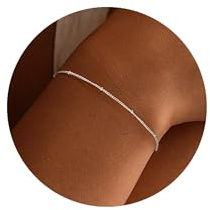 SLOONG 925 Sterling Silber Kette Perlen für Armbänder Damen - Armbänder Silber 925 Damen Jewelry Schmuck Geschenke für Frauen Mama Oma Freundin(18cm)
