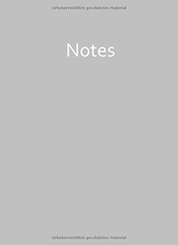 Mein graues Notizbuch - A4 - kariert - Grey / grau: 100 Seiten
