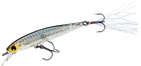 Yo-Zuri 3DB Jerkbait Suspending Lure, Prism Ghost Shad, 3 1/2-Inch