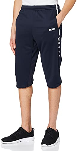 JAKO Kinder Bukser 3/4 træningsshorts Active Hose, Marine/Weiß, 128 EU