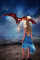 Liliana Sanches - Dragon Queen 2 - Fantasy Gothic Poster Plakat Druck - Größe cm + 2 St Posterleisten Kunststoff 62 cm transparent