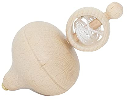 Gico Toupie Ficelle en Bois Nature, Hauteur 92 mm D 52 MM 6420