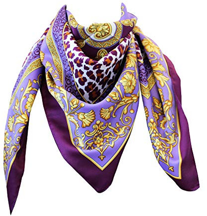 tessago foulard dis 62105 var lilla mis. Cm 90 x 90 pl 100% made in italy