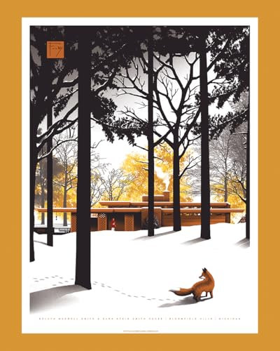 Frank Lloyd Wright Puzzle Collection: Smith House: Officially Licensed 1,000 Piece Jigsaw Puzzle by Jc Richard