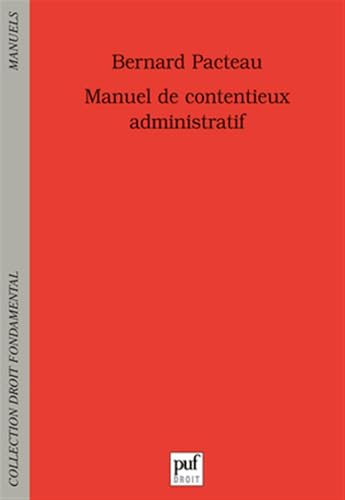 Manuel de contentieux administratif