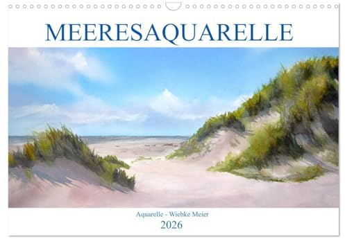 MEERESAQUARELLE (Wandkalender 2026 DIN A3 quer), CALVENDO Monatskalender: Aquarelle vom Meer (CALVENDO Kunst)