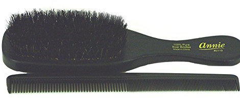 Wave – 100% Soft Boar Bristle Hair Brush with Free Comb