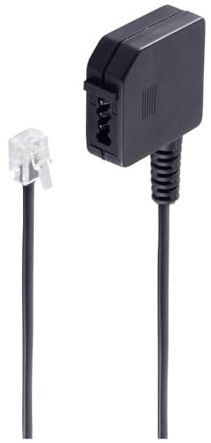 Shiverpeaks BASIC-S Telefon-Adapterkabel, RJ11 Stecker - TAE-F Kupplung, Länge: 0,2 m, im Polybeutel mit Eurolochung (BS71040)
