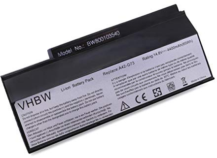vhbw 1x Akku kompatibel mit Asus G73J | G73GW, G53, G53SX, G73G, G73, G53JW, G53J, G53SW, G53S Notebook (4400 mAh, 14,8 V, Li-Ion)