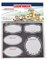 Leifheit Étiquettes décoratives noir et blanc, 20 étiquettes autocollantes, 2 formats pour petits et grands pots à confiture, pour écrire dessus, autocollants décoratifs pour maison et conserves