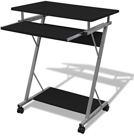 Festnight Mesa de Ordenador Mesa PC Escritorio Para Ordenador Bandeja Extraíble Oficina Estudiante Forma de Z 60 x 40 x 75 cm