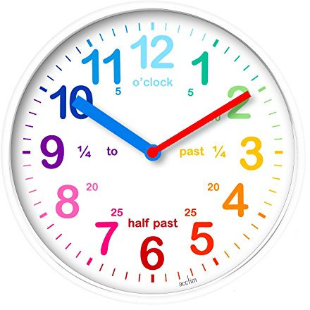 Acctim 22522 Wickford Kinder-Wanduhr in Weiß