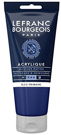 Lefranc Bourgeois Fine Acrylic Colore Acrilico, Blu (Primary Blue), 80 ml