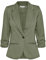 fransa FRZablazer Damen Blazer Kurzblazer Jacke mit Stretch Geraffte Ärmel mit Taschen, Größe:M, Farbe:Hedge (180515)