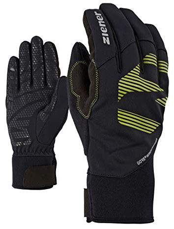 Ziener Erwachsene Freizeit- / Funktions- / Outdoor-Handschuhe, Atmungsaktiv, Winddicht, Soft-Shell ILKO GTX INF Multisport, Lime Green, 10,5, 802051
