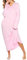 Vlazom Ladies Full Length Nightwear Cotton Long Sleeve Nightie Nightdress Pyjamas , Light Pink, XL