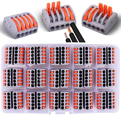 Pluworks 30pcs Connecteurs électriques 5 entrées avec levier de commande