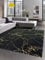 Teppich Wohnzimmer Designerteppich Marmor Optik schwarz Gold Größe 80 x 300 cm