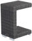 LC Wholesaler Barcelona Living Beistelltisch C-Form grau-Mix Tischchen Tisch Polyrattan