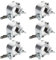 CertBuy 6 Pack Stage Light Clamp 2 Inch Aluminum Lighting Clamp Heavy Duty 165lb Premium Truss O Clamp for DJ Lighting Par Lights Spot Lights