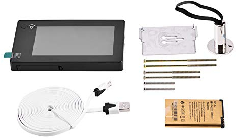 Mirilla, Visor de Mirilla Digital LCD de 4.3 Pulgadas con Cable de Carga USB, Visor de Puerta con Cámara Gran Angular de 110 ° para la Puerta Principal de la Oficina en Casa