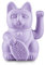 DONKEY Products 330544 Lucky Cat Lilac - Amuleto japonés de la Suerte (plástico, 8,5 x 10,5 x 15 cm), Color Lila