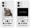Personalisierte Handyhülle für iPhone 12 Mini, benutzerdefiniertes Foto-Song-Cover mit Spotify-Stilen, durchsichtige, weiche, selbst scannbare Handyhülle mit Musikplakette