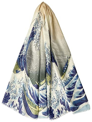GFM® mélange de soie écharpe d'été basée sur l'art de la peinture (VSLK)