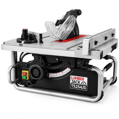 Lumberjack Jobsite Table Saw 10 254mm 2000W Compact Bench Saw Woodworking | Powerful 2000W 10 portable table saw with 80mm cutting capacity, precision rip fence and compact jobsite design.