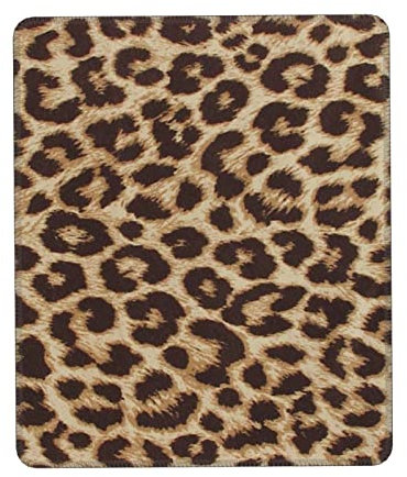 Tapis de souris amusant imprimé léopard, confortable et durable.