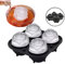 Moule a glace à rose 4 cavités, Grand fleur bac à glaçons en silicone avec couvercle, Moule DIY pour les cocktails, le whisky, les jus de fruits, moule glacon pour congélateur