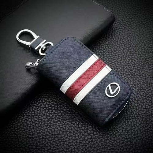 AMAWI Autoschlüsselhülle Schlüsselhülle aus Leder, für Lexus CT GS ES LS460 LS460L Autoschlüssel,A