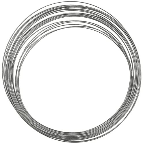 AERZETIX - C65782 - Cavo in acciaio zincato 10m Ø1mm - DIN 3053 - resistenza del filo: 1770 N/mm² - recinzione traino gancio fune corda filo interno esterno - colore argento