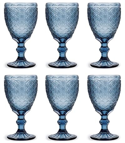 Bidasoa Blue Moon Set 6 Copas Vidrio 30cl Sodo Apto Frigorífico No Apto Microondas Ecológico