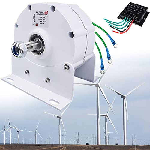 8000 W kleiner Generator mit Permanentmagnet, Lichtmaschine, AC, 12 V, 24 V, 48 V, 3 Phasen, ohne Zahnrad, mit Gleichrichter, Elektromotorgenerator mit Permanentmagnet, ohne Zahnrad