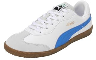 PUMA Unisex King 21 It Sneaker, White Bluemazing