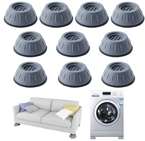SSKHE 10PCS Anti-skid Foot Pads for Washing Machines Shock and Noise Reduction Pads 8cm Universal Moisture-proof Refrigerator Drum Base Anti Vibration Pads for Washing Machine