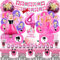 104 Pcs Anniversaire Decoration Barb 4 Ans, Vaisselle Anniversaire Fille, Ballon Helium Barb, 4 Ans Ballon Barb, Assiette Gobelet Anniversaire, Serviette Papier, Nappe Anniversaire, Barb Deco Gateau