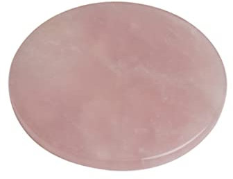 DRESSOOS 1Pc Grafted Eyelash Extension Pallet Holder Round Jade Pad for Eyelash Extensions for Lash Application Pink for Women and Girls
