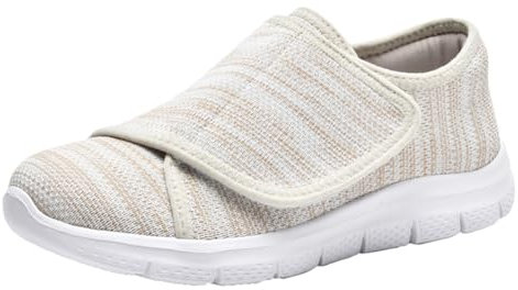 Scarpe per Diabetici Donna Extra Larghe Pantofole Ortopediche Edema Uomo Scarpe da Riabilitazione Traspirante Regolabili Scarpe da Passeggio