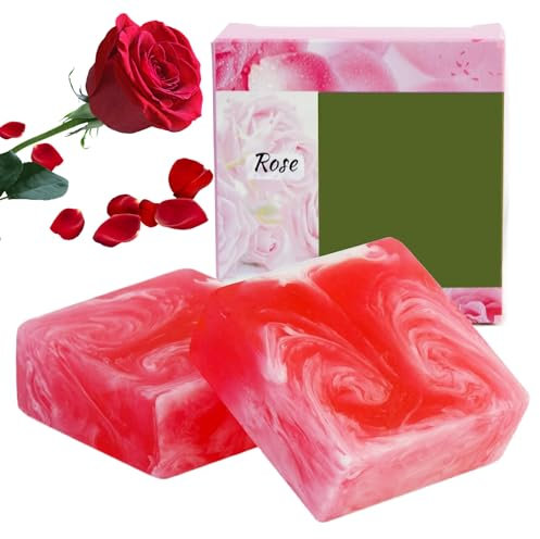 Hperu Yoni Soap 2pcs Yoni Bar Seife für Frauen Gleichgewicht 100G Feminin Wash Rose Natürliche Feuchtigkeit