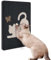 Ownpets Kratzbrett Wand, Katzenkratzbretter Wand, schützt Möbel vor Kratzern, Maße 44 x34 cm, Kratzwand für Katzen für Sofaschutz, geeignet für Glas, Holz und Fliesen, Schwarz
