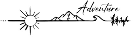 Camper Rv Car Truck Sticker Decal Camping Outdoors Adventure Vinyl Sticker Camper SUV Decoration Decals Car Window Door Large - 100x28cm