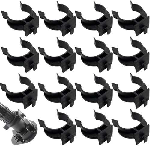 UEIOAVL Sols, Clips de plinthe de cuisine, 15 pièces crochets de cuisine universels Base de cuisine en plastique ABS support de Base de salle de bains (noir)