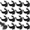 UEIOAVL Battiscopa, 15 clip per battiscopa da cucina ganci da cucina universali base da cucina in plastica ABS staffa di base per bagno (nero)