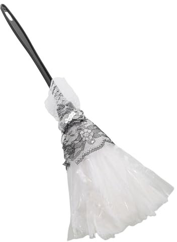 LALADEFIEE Staubwedel-Requisite Für Dienstmädchen Bühnen-Cosplay Accessoires Griff Weiß Reiniger Fenster Friseur Bürste