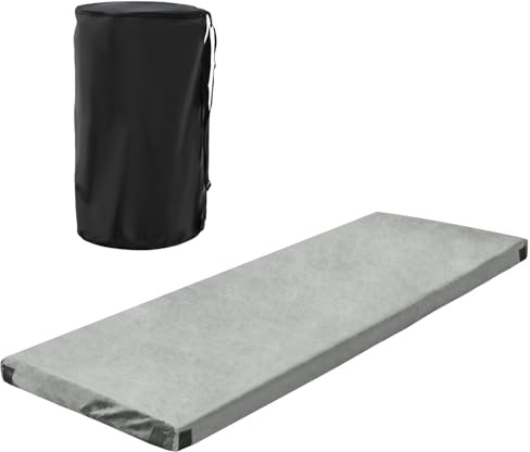 SOARS Tragbar Camping Matratze, Memory Foam Schlafmatte mit Tragetasche, abnehmbarem Flanellbezug, Bodenmatratze Isomatte Faltmatratze für Reisen, Zuhause, 183 x 62,5 x 6,5 cm